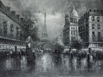 blanco y negro París eiffel blanco y negro Pinturas al óleo